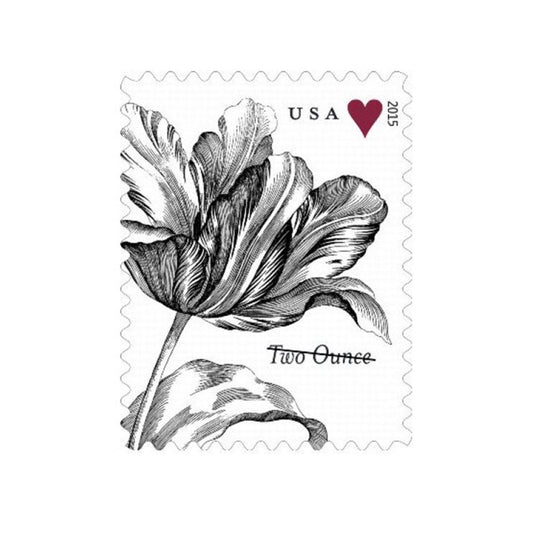 2015 Wedding Series: Vintage Tulip Two Ounce First Class Postage Stamps