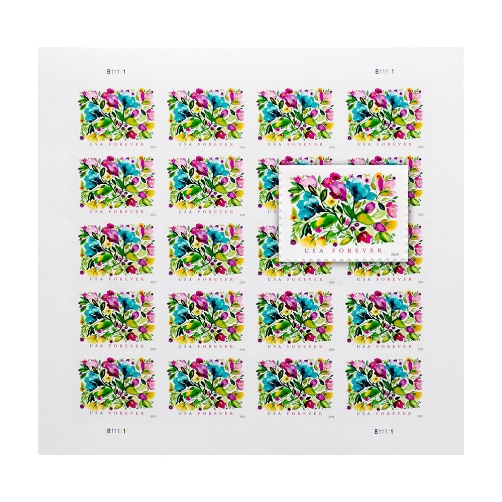 2024 Celebration Blooms Forever First Class Postage Stamps