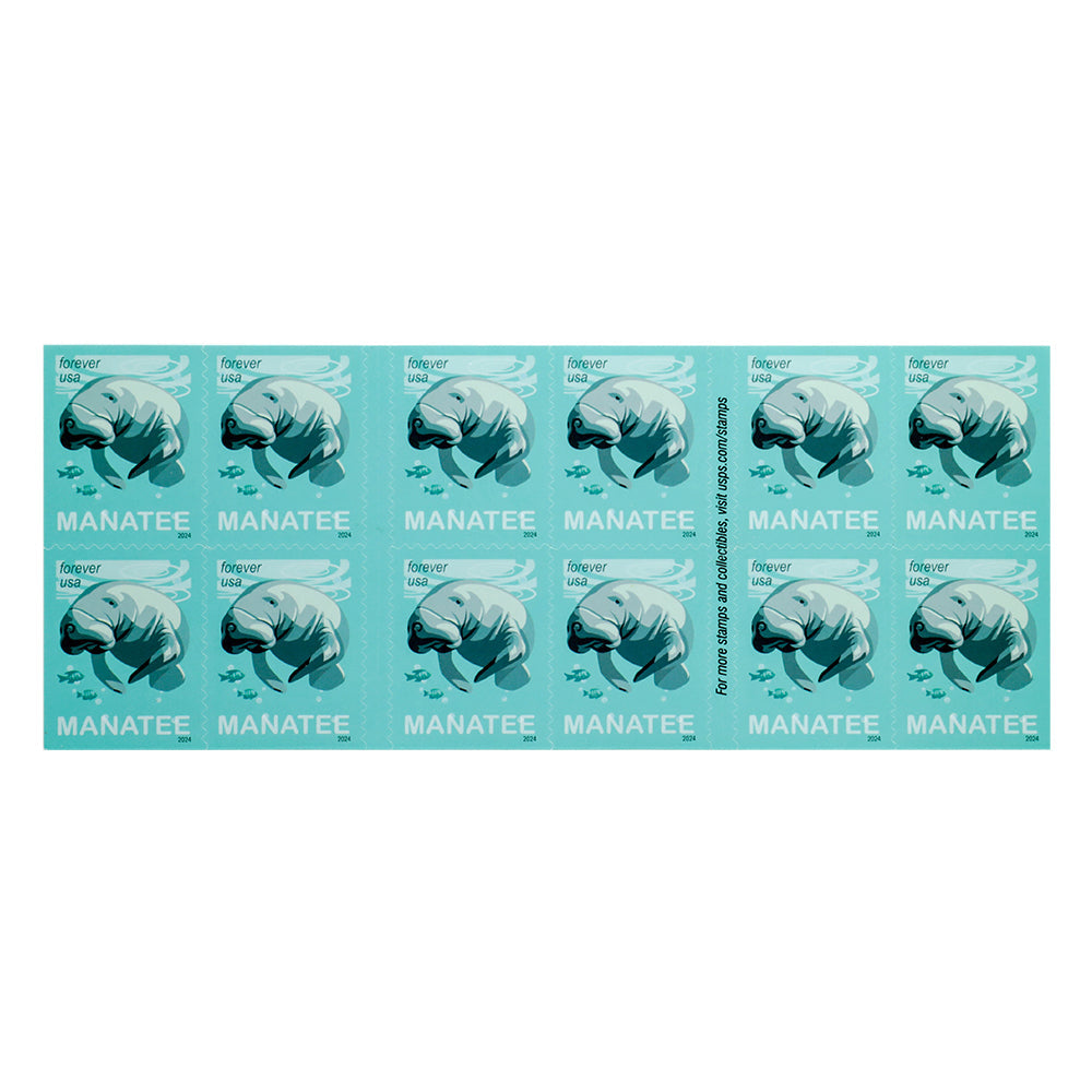 2024 Save Manatees Forever First Class Postage Stamps