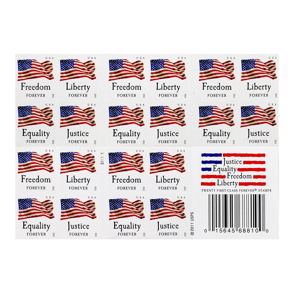 2012 First-Class Forever Stamp - Flag and & Equality