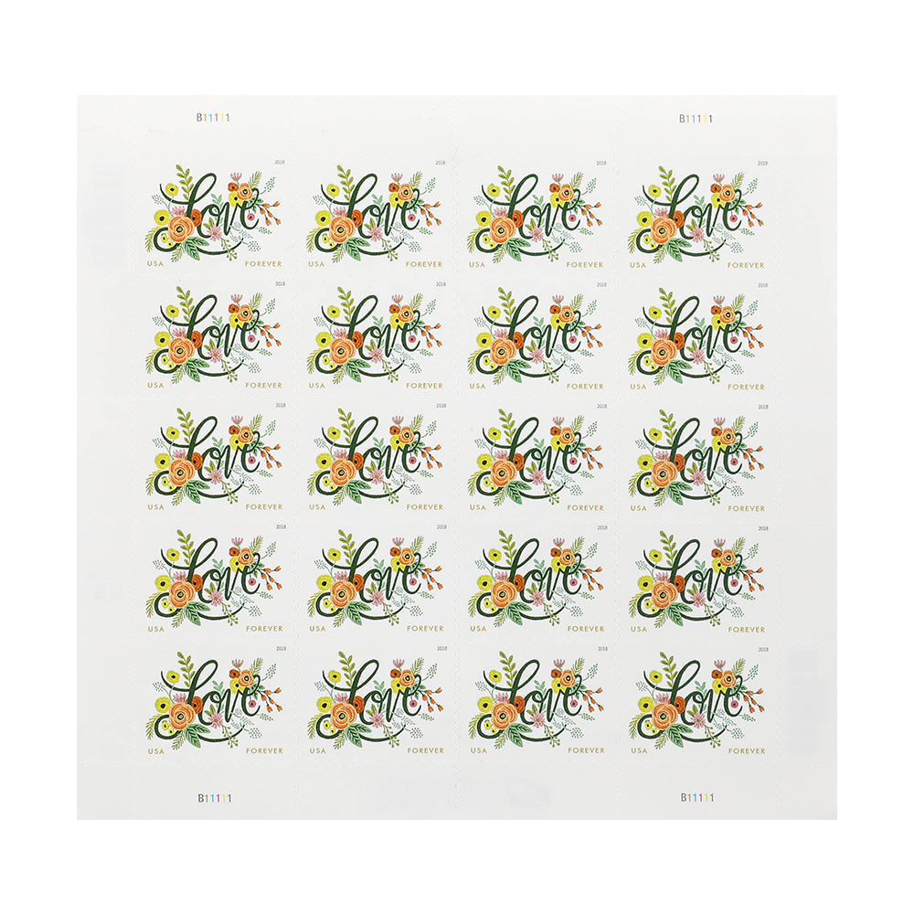 2018 US Wedding Love Flourishes Forever Postage Stamps