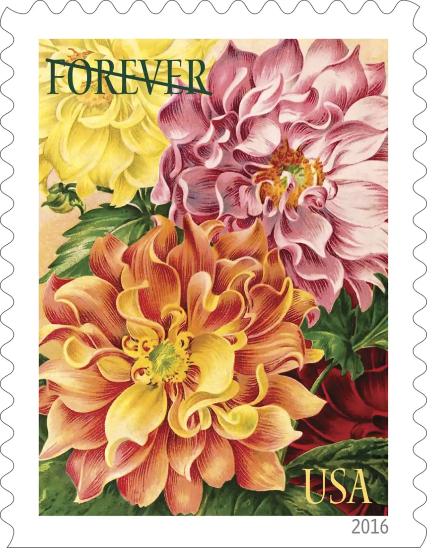 2016 US Botanical Art Forever First Class Postage Stamps